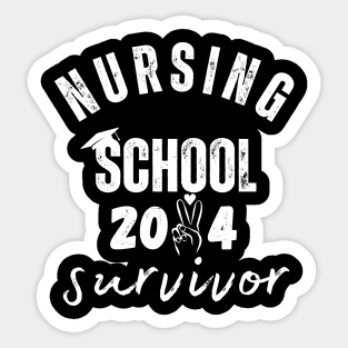 Nursing School Survivor, Nurse Graduation Sticker